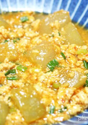 冬瓜と鶏むね肉の麻婆-レシピのメイン写真
