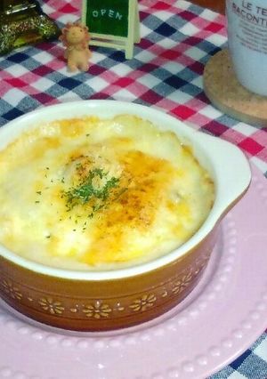 絶品!家族喜ぶ ♪ エビグラタン-レシピのメイン写真