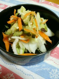 しょうがが効いてる!いろいろ野菜のお漬物-レシピのメイン写真