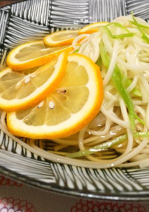 そうめん★糸アスパラで簡単アレンジ-レシピのメイン写真