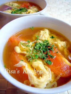 ✿トマトと玉子のすっぱいスープ✿-レシピのメイン写真