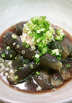 秋ナスの揚げ煮びたし-レシピのメイン写真
