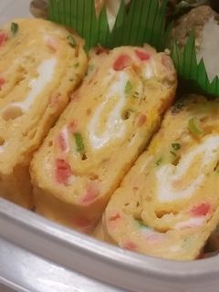 *大人のお弁当に!紅しょうがの卵焼き*-レシピのメイン写真
