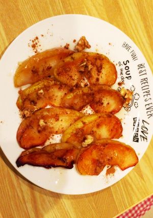 簡単!りんごのココナッツオイル焼き♡-レシピのメイン写真