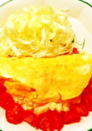 ポテトサラダリメイクオムレツ-レシピのメイン写真