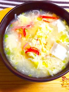 中華風かに玉スープ-レシピのメイン写真