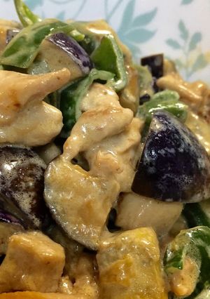 ナスとピーマンが旨い！鶏肉のマヨポン炒め-レシピのメイン写真