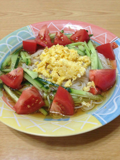 麺類なら何でもできる!冷やし中華風!!-レシピのメイン写真