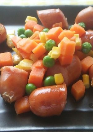 【弁当救済】ウインナーとミックスベジ炒め-レシピのメイン写真
