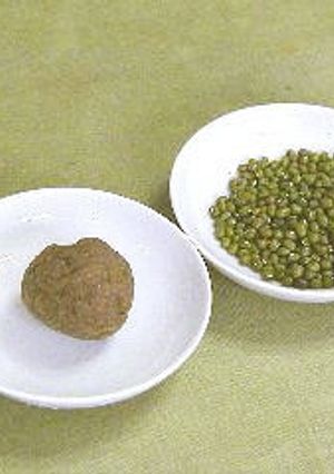 冰皮月餅の餡①緑豆沙（緑豆のあん）-レシピのメイン写真