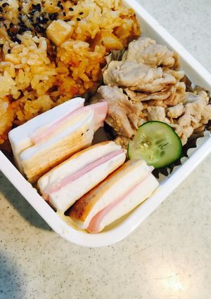 ぉ弁当の隙間にはんぺん挟み❤︎-レシピのメイン写真