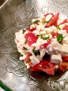 オクラとトマトと豆腐の和風サラダ-レシピのメイン写真