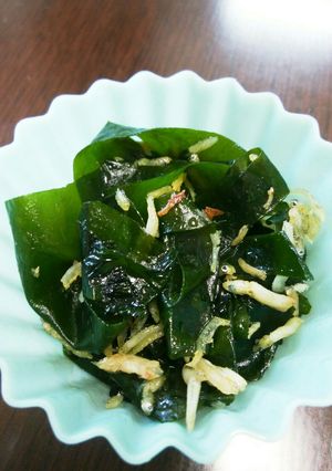 お弁当に。わかめとしらすの炒め物-レシピのメイン写真