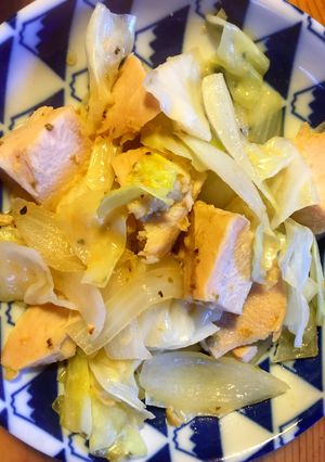 簡単！サラダチキンで柚子胡椒野菜炒め-レシピのメイン写真