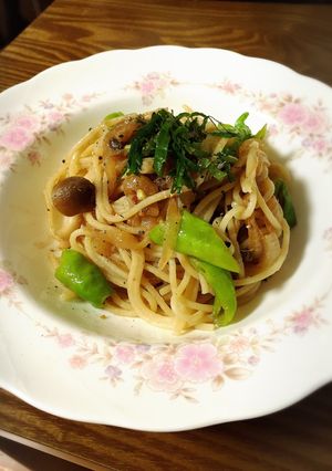アンチョビと野菜の玄米パスタ-レシピのメイン写真