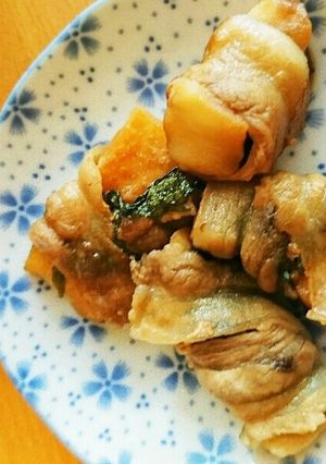 梅としその肉巻きはんぺん-レシピのメイン写真