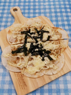 パリッ!餃子の皮で和風ピザ風♪-レシピのメイン写真