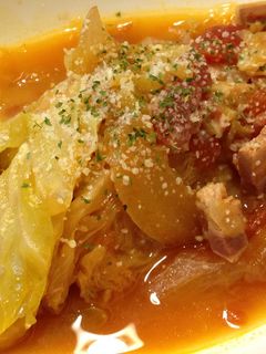 簡単トロトロ〜キャベツ丸ごとスープ-レシピのメイン写真