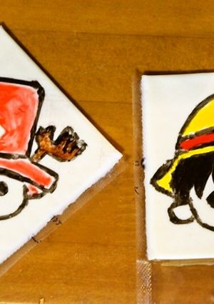 お絵描き気分♪スライスチーズにデコアート-レシピのメイン写真