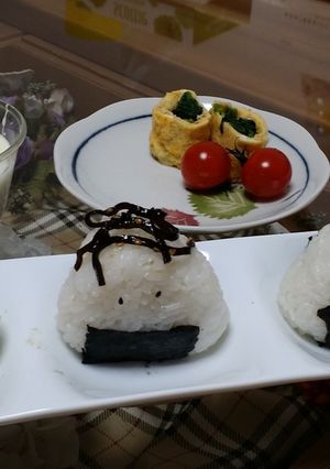 朝から笑顔を♪よろこんぶおにぎり♪-レシピのメイン写真