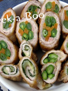 野菜肉巻きのから揚げ焼き-レシピのメイン写真