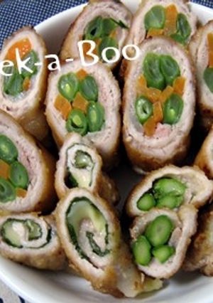 野菜肉巻きのから揚げ焼き-レシピのメイン写真