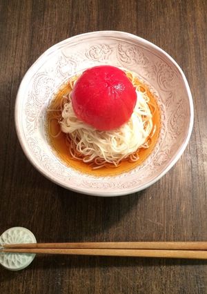 塩トマトのあっさりそうめん-レシピのメイン写真