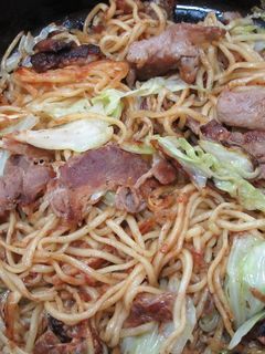 お好み焼きソース+かつお節で簡単焼きそば-レシピのメイン写真