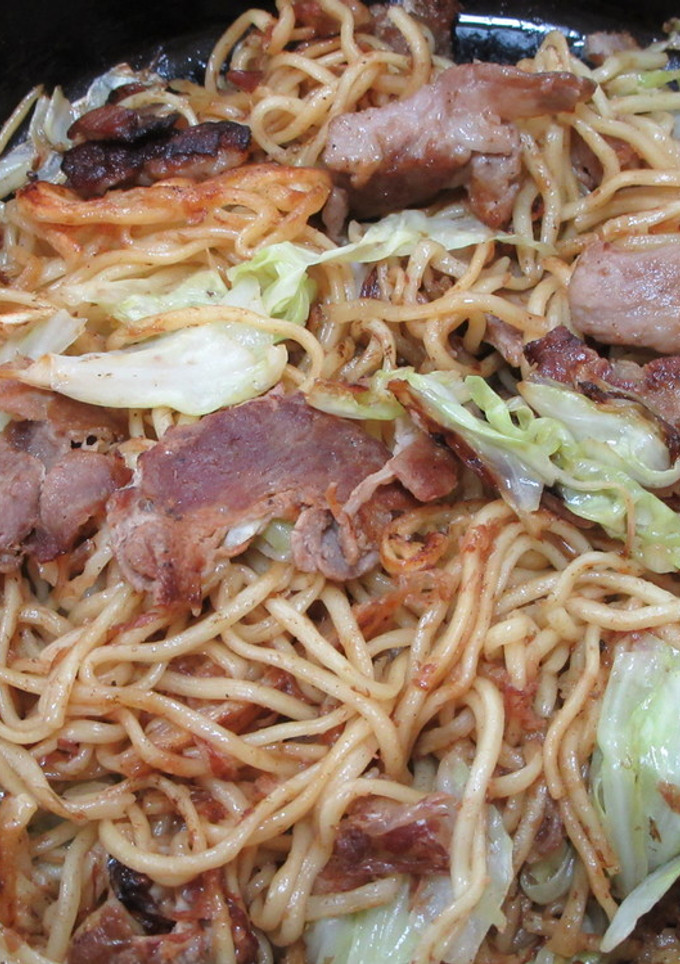 お好み焼きソース＋かつお節で簡単焼きそば-レシピのメイン写真
