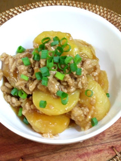 小じゃがいもの豚ひき肉そぼろあんかけ-レシピのメイン写真