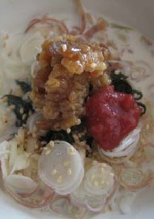 冷やし豆乳茶漬け風-レシピのメイン写真