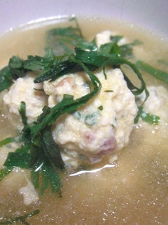 さっぱり鶏団子の梅風味スープ-レシピのメイン写真