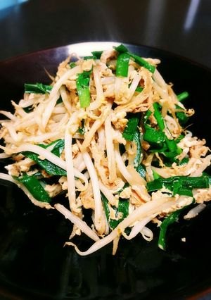 調味料2つ!もやしと油揚げの炒めもの-レシピのメイン写真