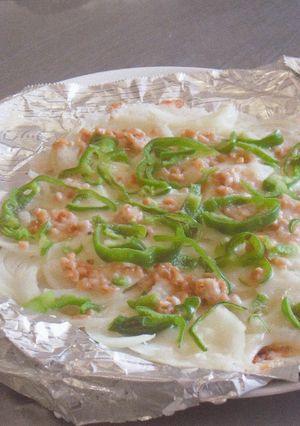 残りご飯を利用した「納豆ピザ」-レシピのメイン写真