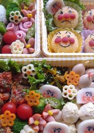 アンパンマンおむすび（キャラ弁）-レシピのメイン写真