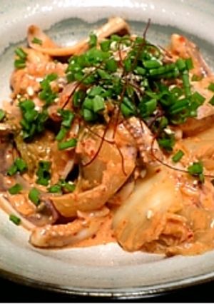 ビールにぴったり♪まろやかイカキムチ。-レシピのメイン写真
