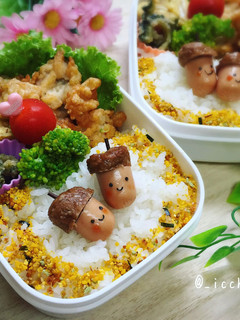 秋のキャラ弁!どんぐりちゃん-レシピのメイン写真