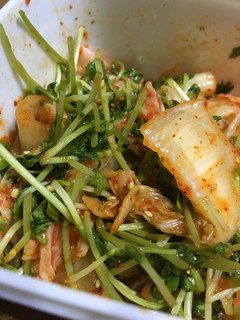 キムチと豆苗の和物-レシピのメイン写真