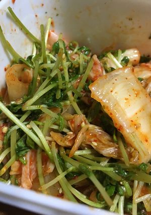 キムチと豆苗の和物-レシピのメイン写真