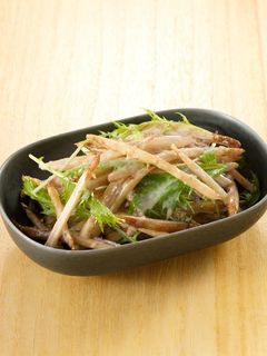 水菜とごぼうのごまマヨサラダ-レシピのメイン写真
