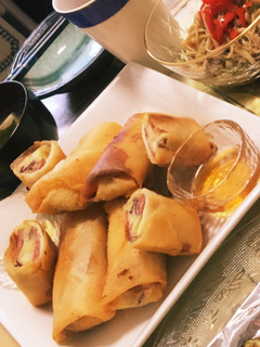 秋らしく♪さつまいもの春巻き☆-レシピのメイン写真