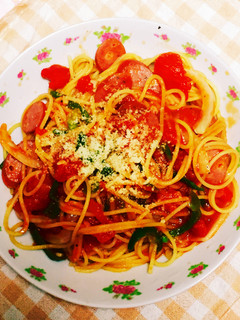 簡単★ナポリタン トマトのパスタ-レシピのメイン写真