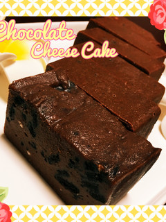 材料4つ♡簡単ザクザクチョコチーズケーキ-レシピのメイン写真