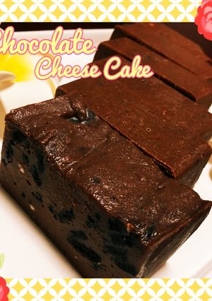 材料4つ♡簡単ザクザクチョコチーズケーキ-レシピのメイン写真