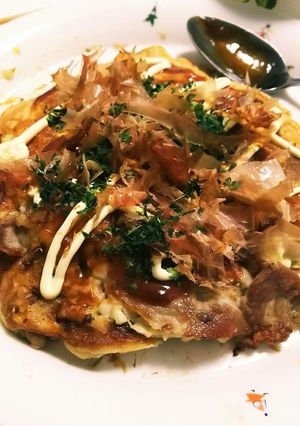 簡単★納豆とラー油のお好み焼き-レシピのメイン写真