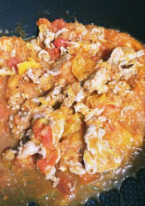 豚肩切り落としのオレンジトマトソース煮-レシピのメイン写真