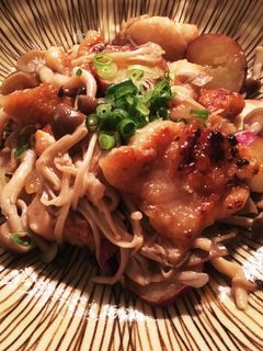 さつまいもとキノコの和風鶏煮-レシピのメイン写真