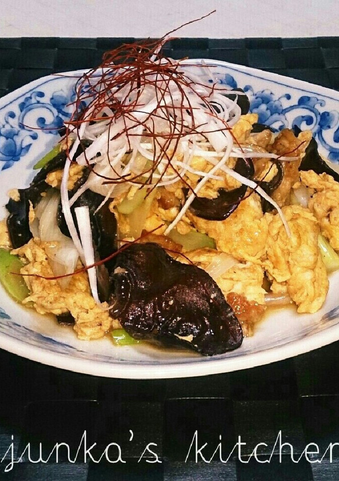 豚こまとキクラゲ、卵の炒めもの。-レシピのメイン写真