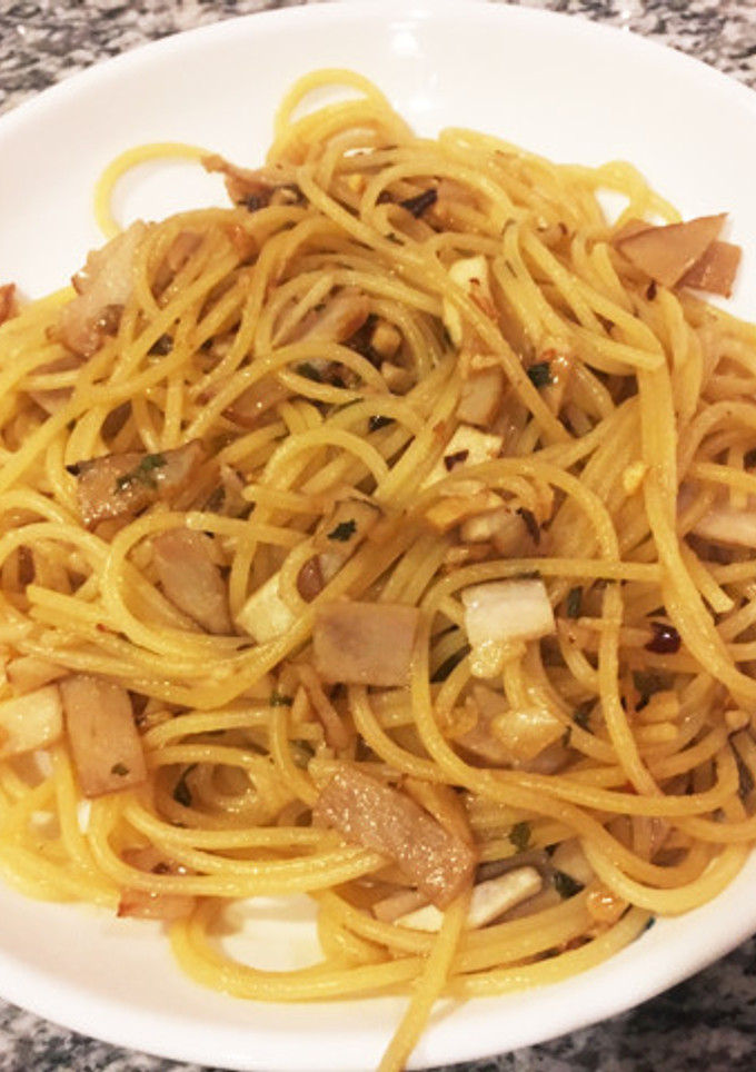エリンギとハムの和風パスタ-レシピのメイン写真