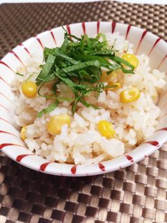 簡単!カニ缶とコーンで炊き込みご飯。-レシピのメイン写真